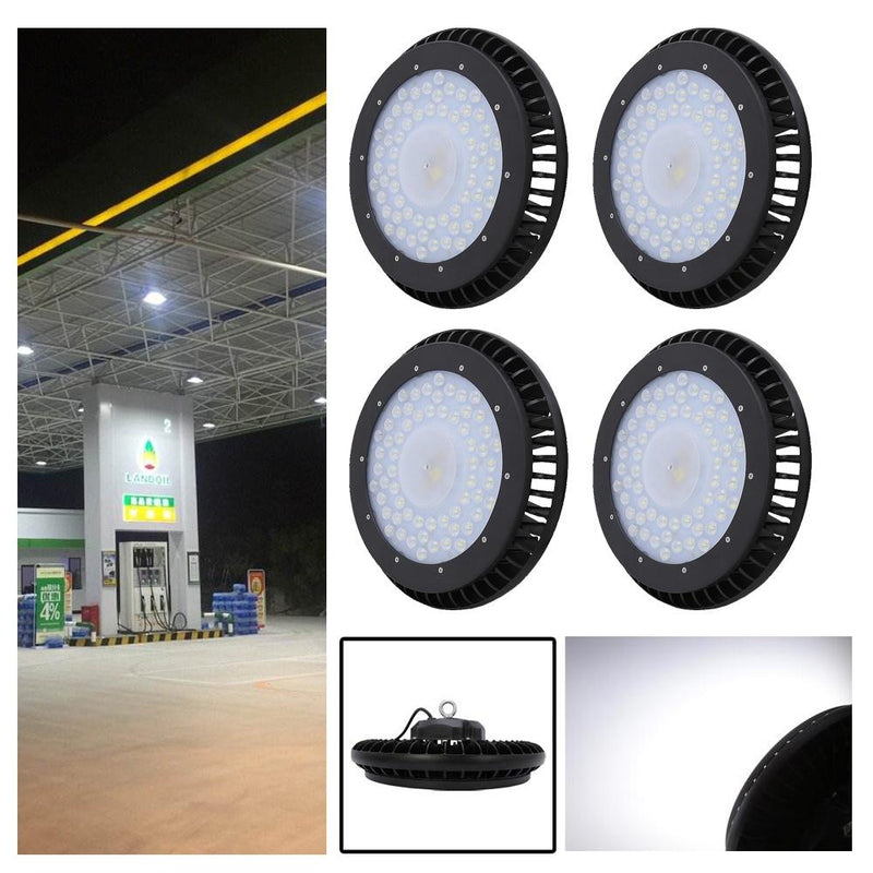 Wolketon Onlineshop Günstig Kaufen 4X 100W UFO Hallenleuchte Hallenfluter Industrielampe Kaltweiß IP44