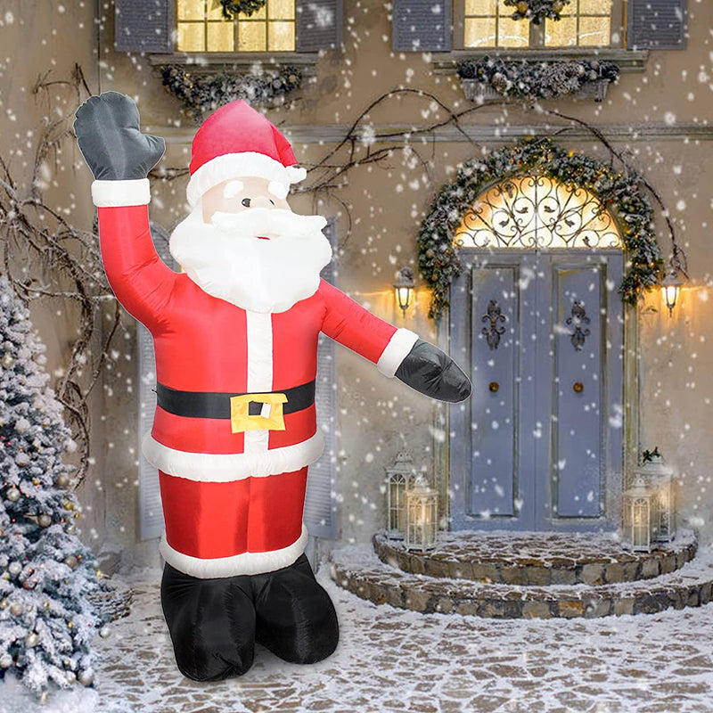 Wolketon Aufblasbarer Santa Claus Weihnachtsmann 240cm LED Deko