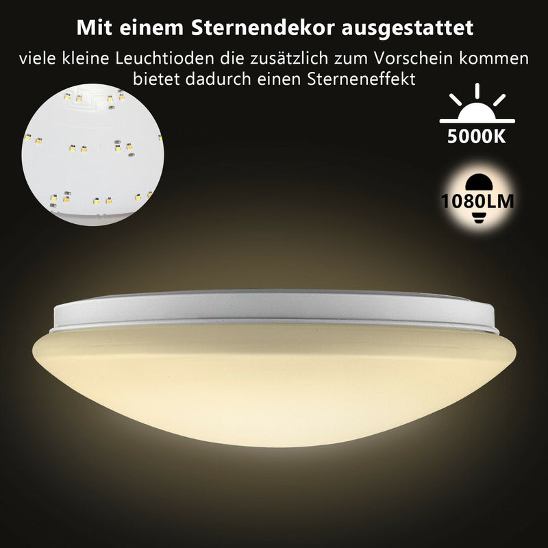 Wolketon 12W LED Deckenleuchte Sensor Wandleuchte Automatiklampe