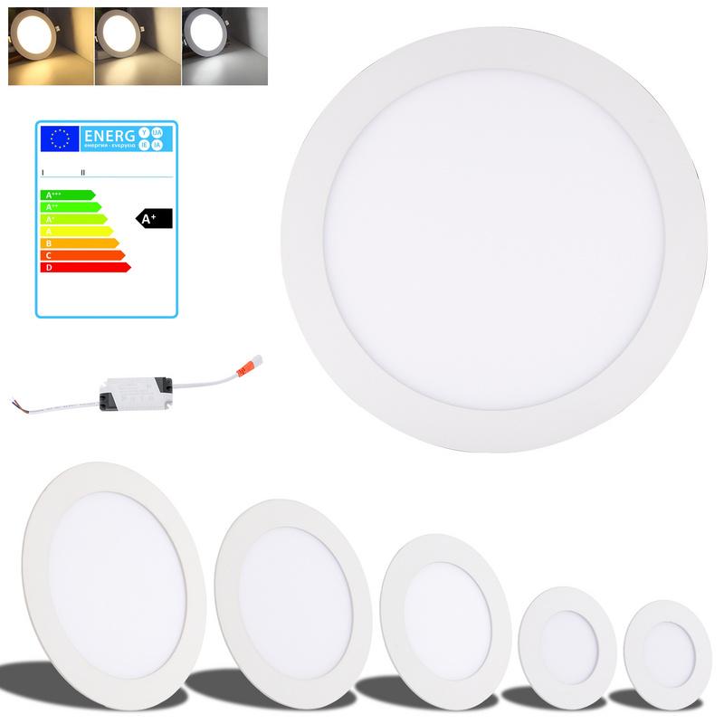 Wolketon Onlineshop Günstig Kaufen 10x Runde LED Panel Farbwechsel 3 in 1 Einbauleuchte Deckenstrahler