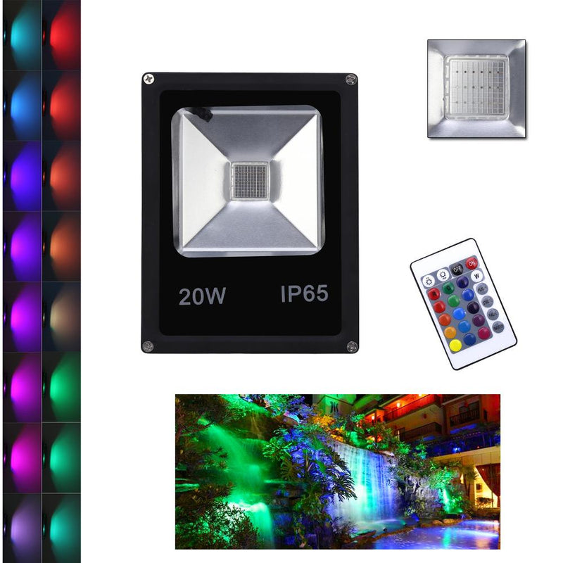 Wolketon Onlineshop Günstig Kaufen LED RGB Fluter 20W Außenbeleuchtung für Garten