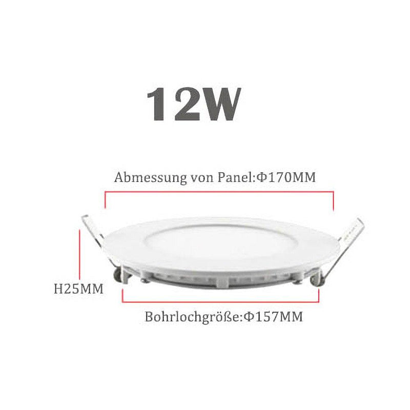 Wolketon Onlineshop Günstig Kaufen 10x Runde LED Panel Farbwechsel 3 in 1 Einbauleuchte Deckenstrahler