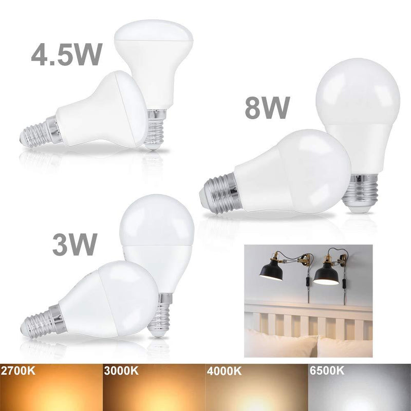 Online Shop 8W LED Birnen Ersetzt 60W Halogenlampen A60 E27 Warmweiß 2700K 6er Pack