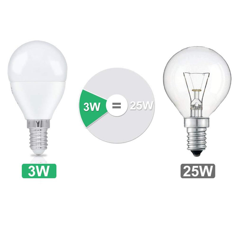 Online Shop 3W LED Birnen Ersetzt 25W Halogenlampen P45 E14 Kaltweiß 6500K 6er Pack