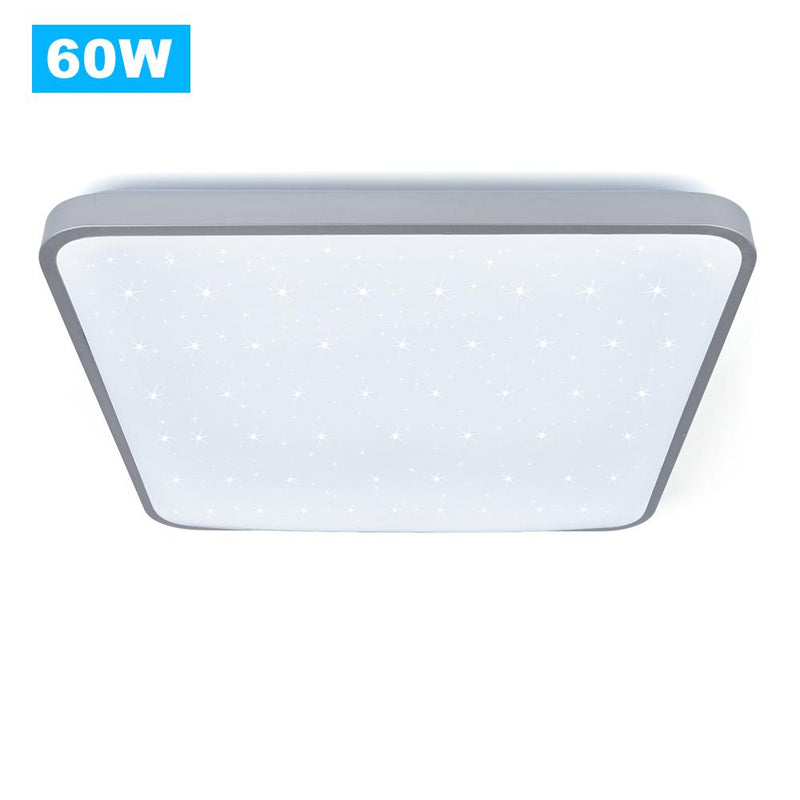 Wolketon Onlineshop Günstig Kaufen Eckige 60W LED Deckenleuchte Sternenhimmel (Kaltweiß/Warmweiß/Farbwechsel/Dimmbar)