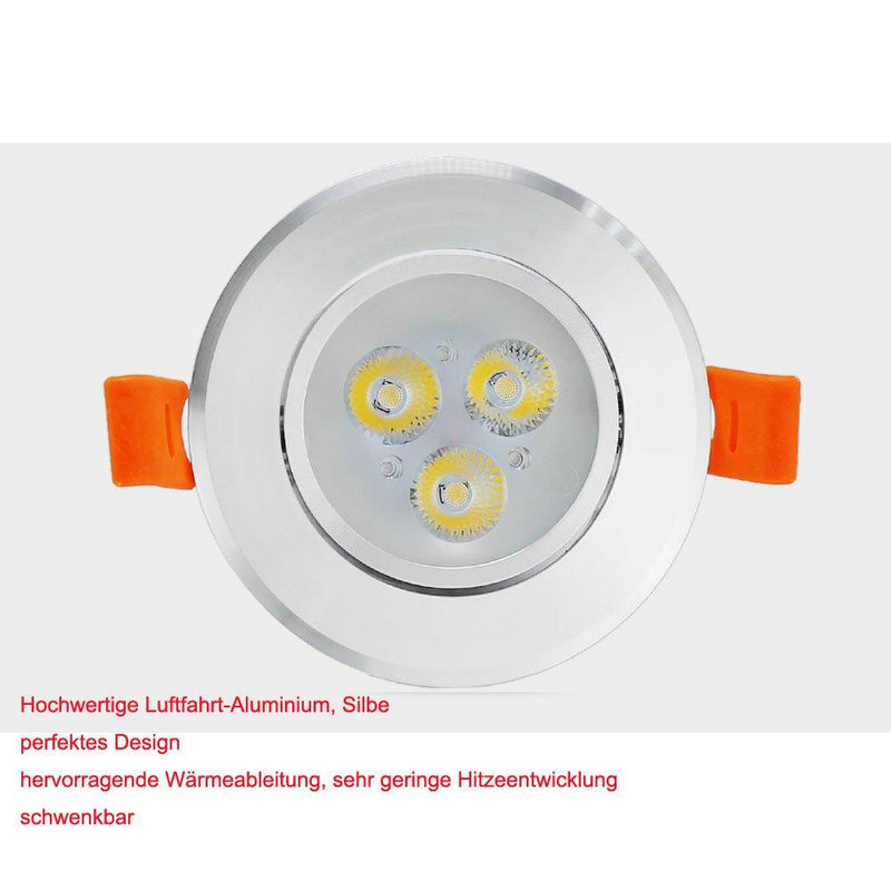 Wolketon Onlineshop Günstig Kaufen 10x Runde LED Panel Farbwechsel 3 in 1 Einbauleuchte Deckenstrahler