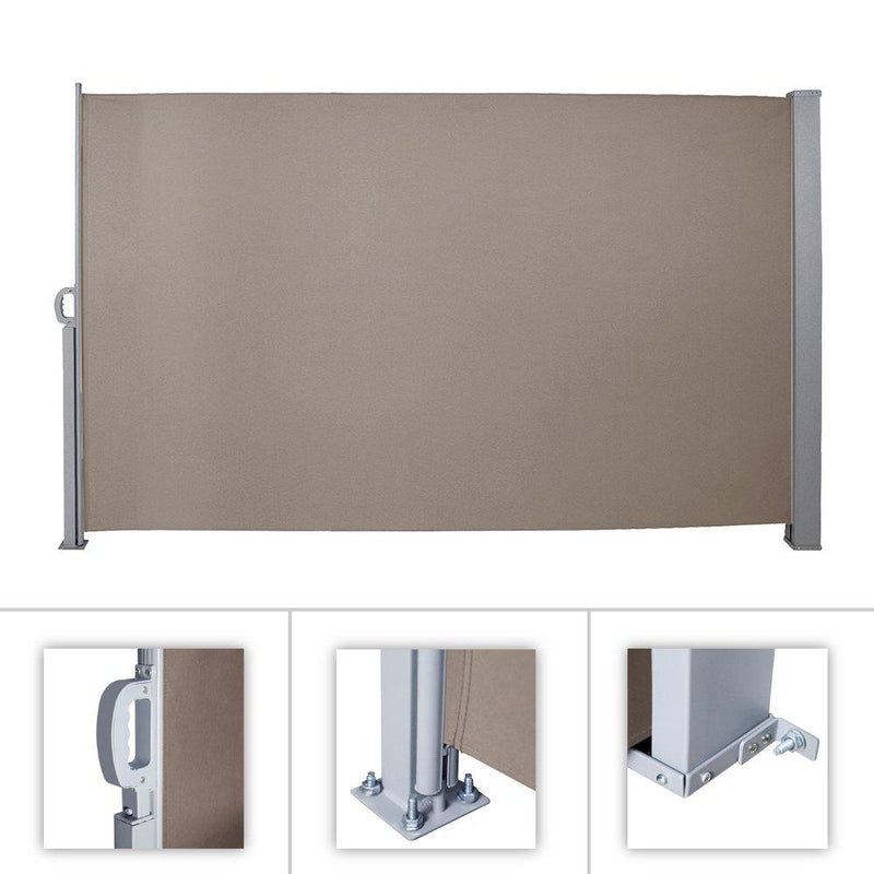 Wolketon Onlineshop Günstig Kaufen Seitenmarkise 160x300cm Braun Sonnenschutz Sichtschutz