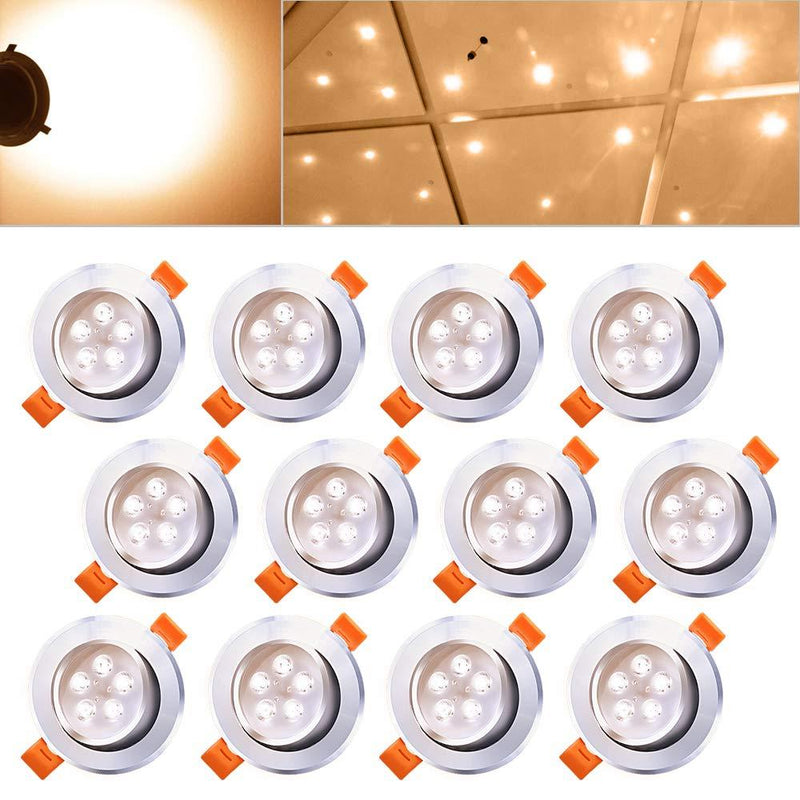 Wolketon Onlineshop Günstig Kaufen 12x 5W Warmweiß LED Einbaustrahler Deckenstrahler