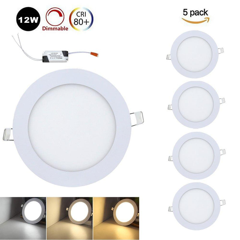 Wolketon Onlineshop Günstig Kaufen 10x Runde LED Panel Farbwechsel 3 in 1 Einbauleuchte Deckenstrahler