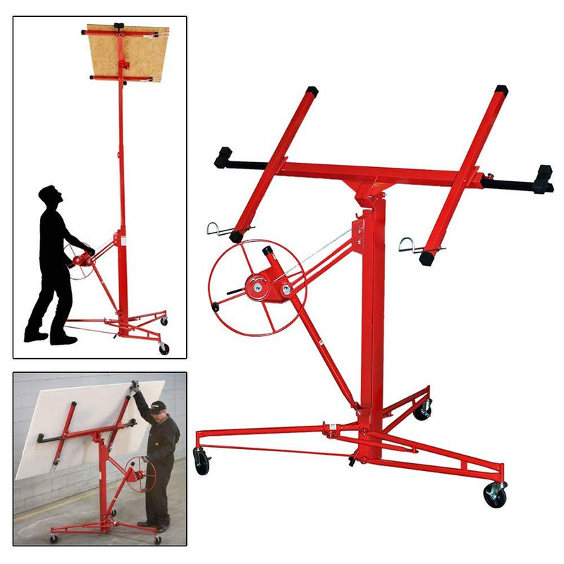 Wolketon Onlineshop Günstig Kaufen XXL Plattenheber klappbar 350 cm + 140 cm Arbeitshöhe, 68 kg Traglast, max. 290 cm Lastarmbreite, höhenverstellbar