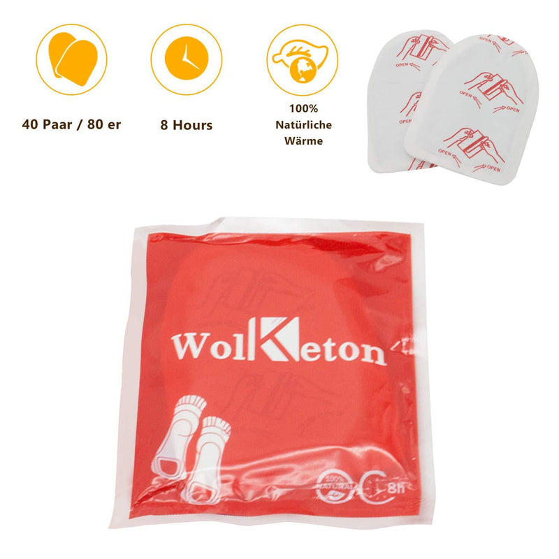 Wolketon Onlineshop Günstig Kaufen Fußwärmer 40 Paar x 2 Wärmepads Rein Natürlich