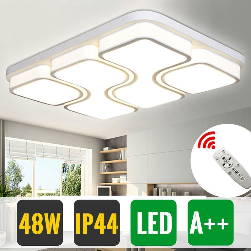 Wolketon Onlineshop Günstig Kaufen HG Deckenleuchte LED 48W Dimmbar Fernbedienung