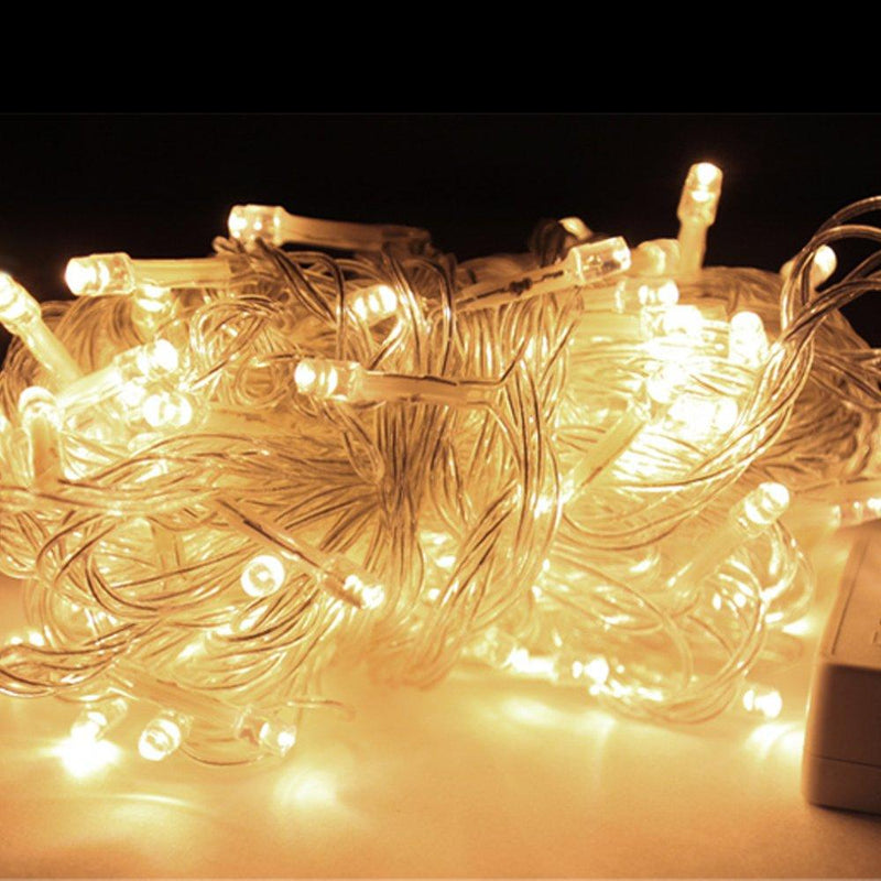 Wolketon Onlineshop Günstig Kaufen 20M 200 LED Lichterketten Warmweiß Weihnachtsbeleuchtung Wasserdicht für Weihnachtsfest