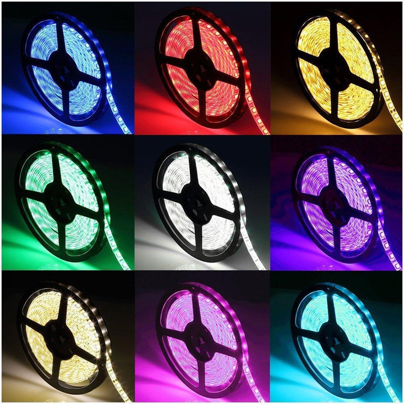 Wolketon Onlineshop Günstig Kaufen® 10M 30er LEDs RGB LED Strip Wasserdicht IP65 Mit Fernbedienung 44 Tasten, Netzteil, Trafo, Controller