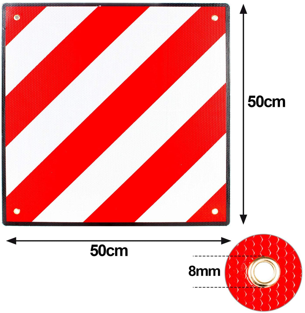 Alu-Warntafel 50x50cm für Italien