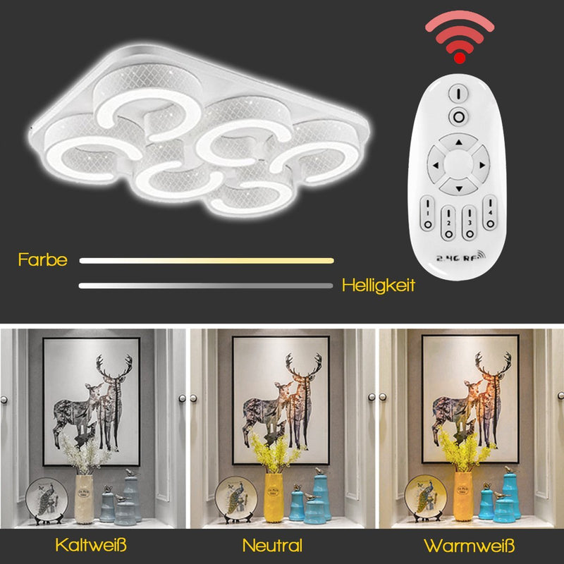 Wolketon Onlineshop Günstig Kaufen 10x Runde LED Panel Farbwechsel 3 in 1 Einbauleuchte Deckenstrahler