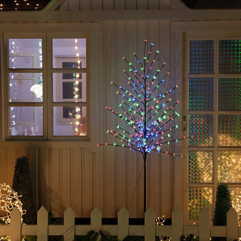 Wolketon Onlineshop Günstig Kaufen LED Kirschblütenbaum 180cm | RGB | 160 LED Weihnachtsdekoration Lichterbaum IP44