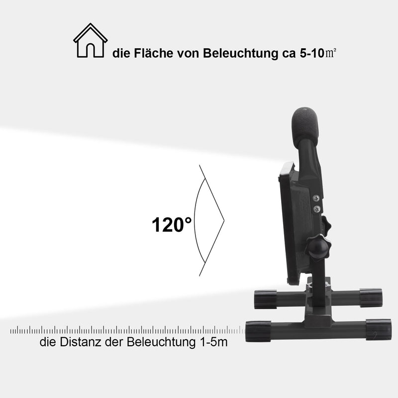 hengda-2x-10w-led-kaltweiss-schwarz-akku-strahler-mit-teleskop-stativ