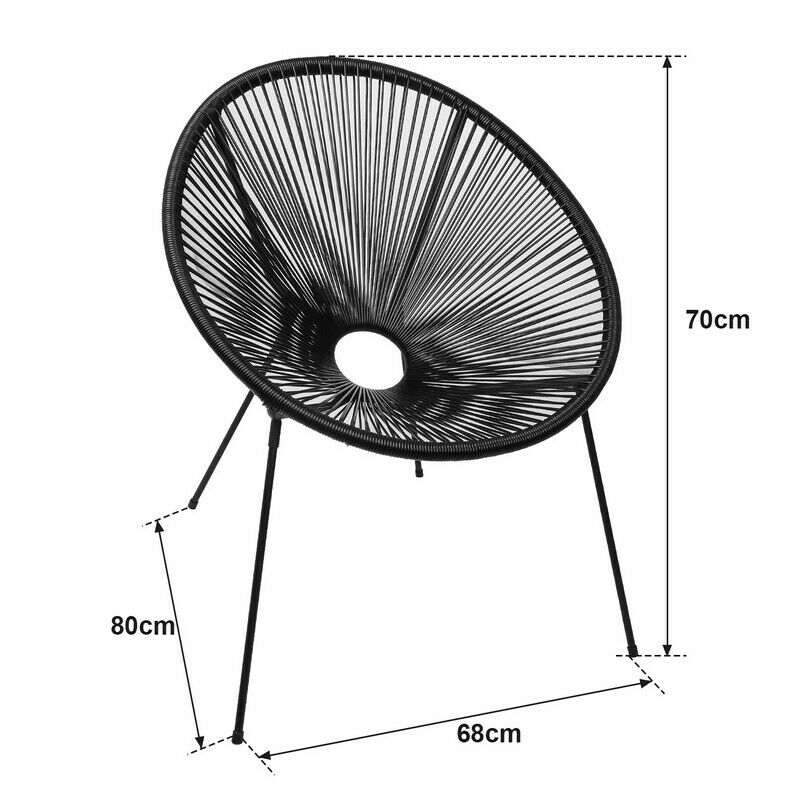 Wolketon Acapulco Stuhl mit Tisch Gartenmöbel