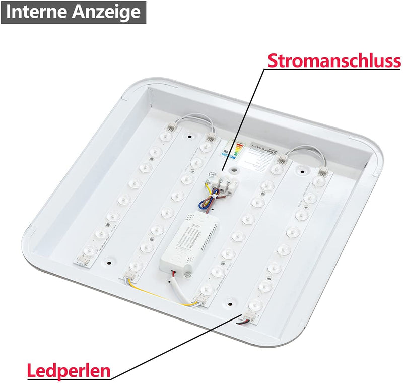 Wolketon LED Deckenlampe 12W-48W Neutralweiß Küchenleuchte Wohnzimmerlampe