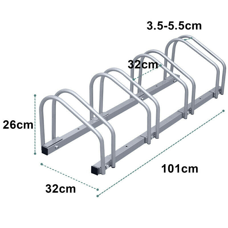 Wolketon Fahrradständer Aufstellständer Fahrrdhalter 2-6 Fach