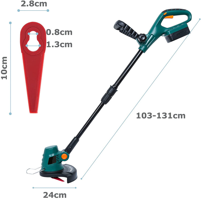 Wolketon Rasentrimmer inkl. Akku 20V Rasen Kantenschneider