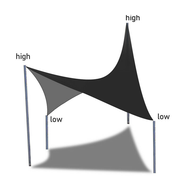 Wolketon Sonnensegel wasserdicht Tarp für Camping UV-Schutz