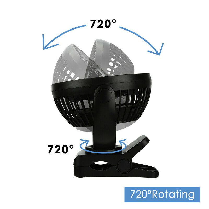 Wolketon Tischventilator Windmaschine 3 Geschwindigkeiten