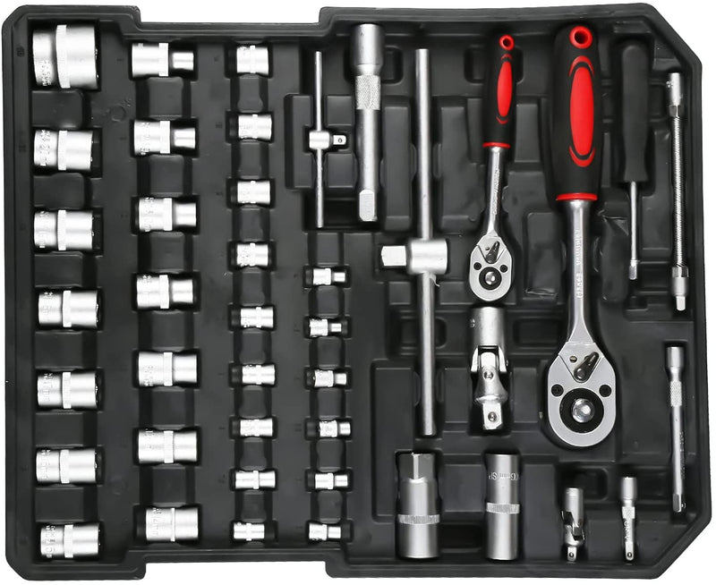 Wolketon Werkzeugkoffer 1031 tlg. Alu Satz Toolbox-Sets inkl. Universalmesser Rollkoffer