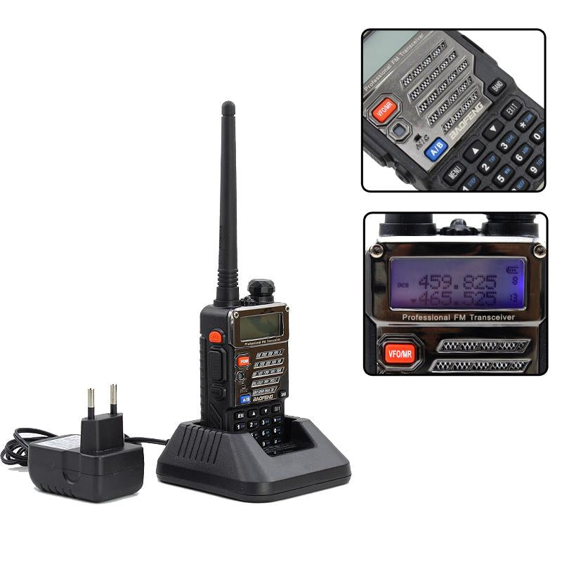 Wolketon Onlineshop Günstig Kaufen Baofeng UV-5R Plus Funksprechgerät 2M/70cm Hand-funkgerät Radio CTCSS