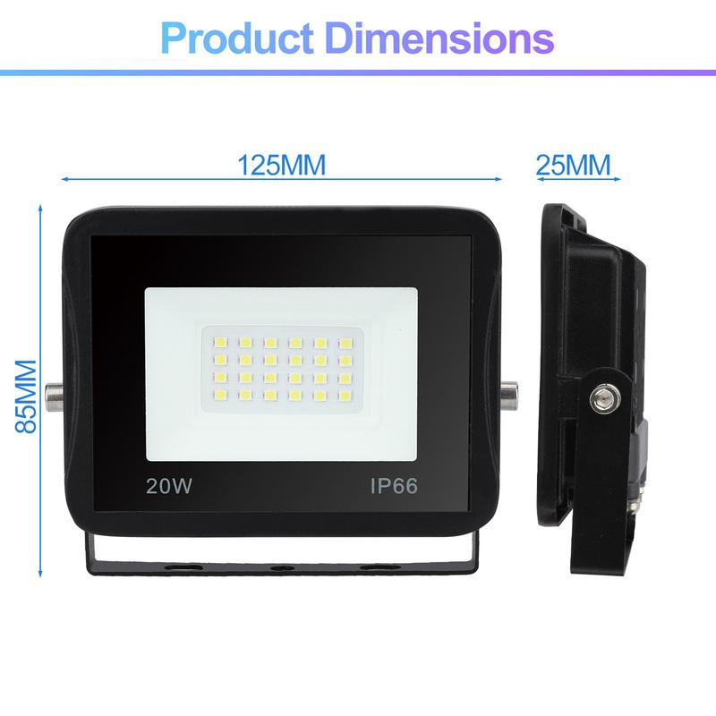 Hengda 10W bis 100W Kaltweiß/Warmweiß/RGB Fluter