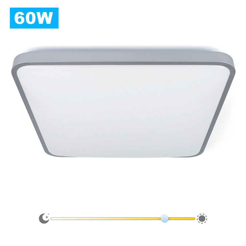 Online Shop Vingo 60W LED Deckenleuchte Eckig (Kaltweiß/Warmweiß/Farbwechsel/Dimmbar)