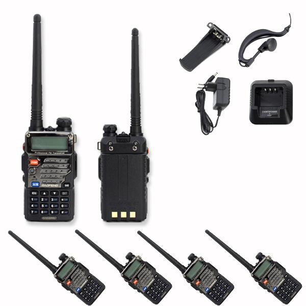 Wolketon Onlineshop Günstig Kaufen 6X Baofeng UV-5R Plus Funksprechgerät 2M/70cm Hand-funkgerät Radio CTCSS