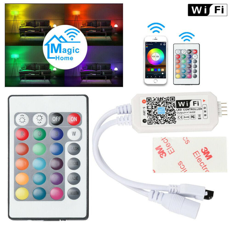 Wolketon Onlineshop Günstig Kaufen Mini WiFi RGB LED Stripe Lichtband Streifen Controller für Android/IOS System