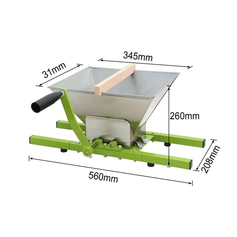 Hengda 6L/7L/12L/18L Fruchtpresse Obstpresse Saft Beerenpresse Mühle Obstmühle Maischepresse Juicer Presstuch